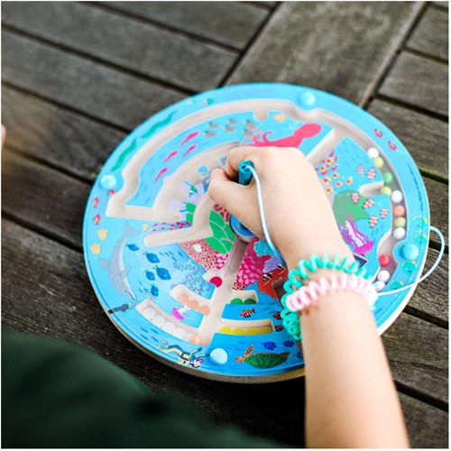 BigJigs houten waterdoolhof puzzel - magnetisch speelgoed-3