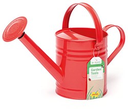 BigJigs metalen gieter rood - speelgoed tuinieren voor kinderen