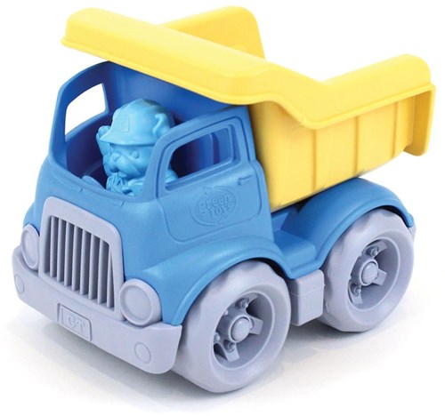 Green Toys benne basculante jouet durable bleu jaune-3