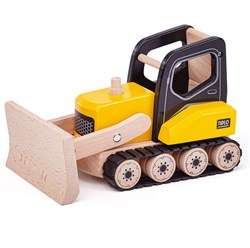 Tidlo houten bulldozer speelgoed bouwvoertuig voor kinderen