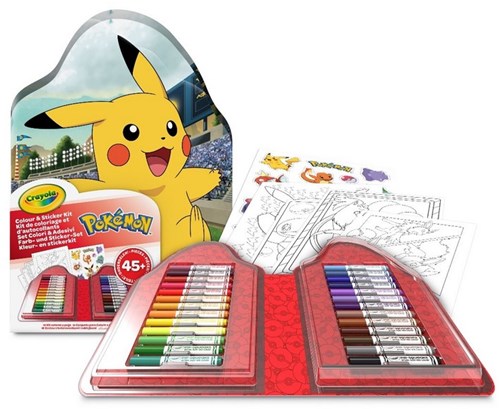 Crayola valisette créative Pokémon avec 45 pièces pour s'amuser à colorier