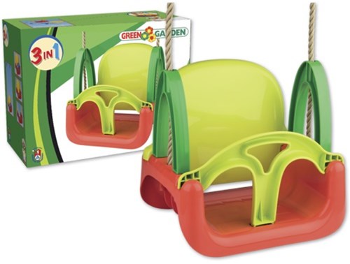 Androni Giocattoli schommel 3 in 1 meegroeischommel kunststof multicolor