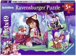 Ravensburger puzzle Le monde merveilleux des Enchantimals 3x49p