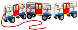 BigJigs houten trekbus Londen - FSC houten speelgoed bus