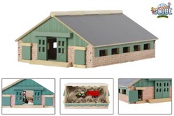 Kids GLOBE étable en bois jouet ferme échelle 1:87