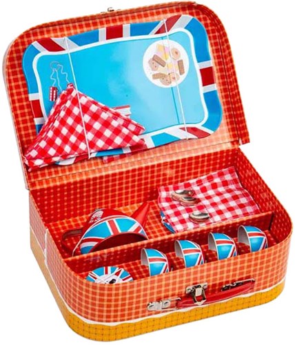 BigJigs theeservies speelgoedset Londen 24-delig picknickmand-2