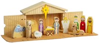 BigJigs crèche en bois - jouet éducatif Noël 13 pièces-2