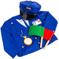 BigJigs treinmachinist verkleedset - speelgoed kostuum met accessoires-2