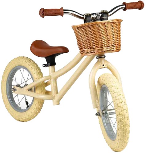 BigJigs loopfiets balansfiets - cream - peuterfiets