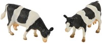 Kids GLOBE boerderij koeien zwartbont 1:32 speelgoed dieren set-2