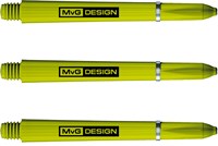 Winmau tiges de fléchettes MvG moyennes vertes nylon avec anneau