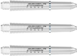 Winmau dart shafts Prism Force wit kort - set van 3 stuks kunststof