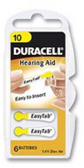 Duracell DA10 gehoorapp batterij 1,4V