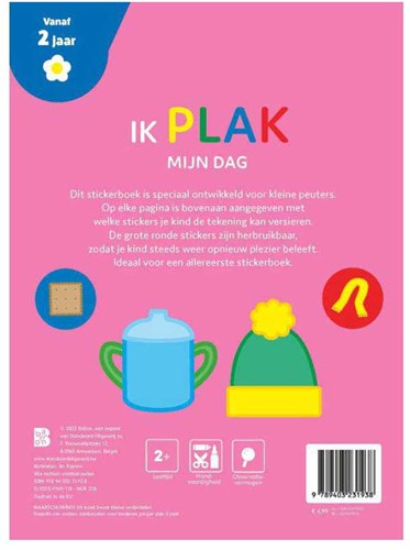 Ballon livre d'autocollants pour tout-petits - Ma journée - autocollants réutilisables-2
