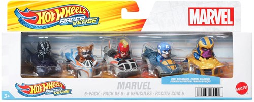 Fisher-Price Hot Wheels voitures de course Marvel 5-pack jouets