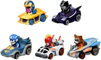 Fisher-Price Hot Wheels voitures de course Marvel 5-pack jouets-2
