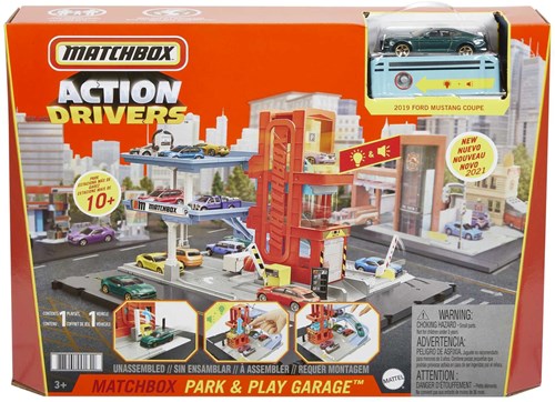 Mattel parkeergarage speelgoed Matchbox Park & Play Garage rood