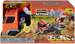 Matchbox bouwvrachtwagen met boorstation