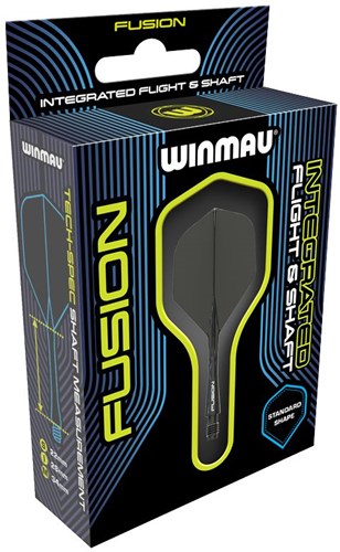 Winmau set shaft et flight de fléchettes noir medium - accessoire de fléchettes-2