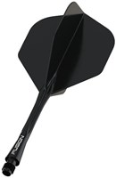 Winmau darts shaft en flight set zwart medium - dartaccessoire