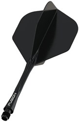 Winmau darts shaft en flight set zwart medium - dartaccessoire