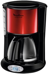 Moulinex koffiezetapparaat filter 1,25L 15-kops zwart rood
