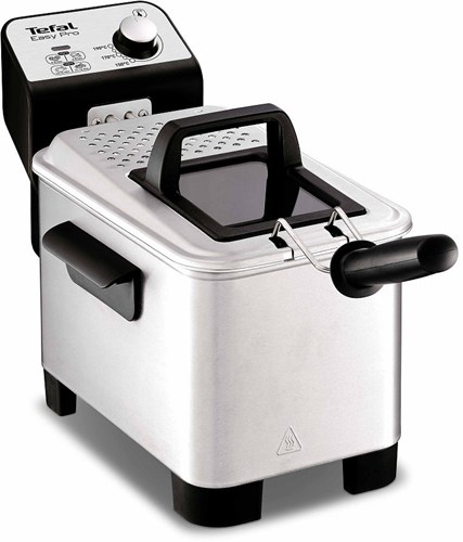 Tefal friteuse - Easy Pro Premium 3L zone froide inox noir
