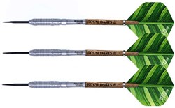 Royal Darts Green Line fléchettes acier 22g set tungstène précision