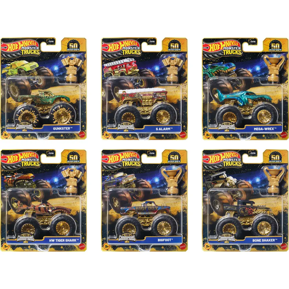 Mattel Hot Wheels Monster Truck Bigfoot 50 jaar editie speelgoedauto