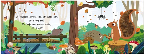 Lantaarn voelboek bosdieren - interactief babyboek met texturen-2