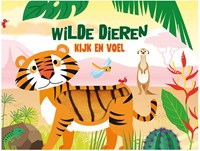Kijk en voel wilde dieren voelboek peuters baby’s leerzaam