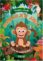 Lantaarn pop-up boek avontuur jungle - Wondere wereld kinderboek karton