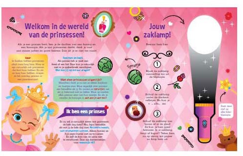 Lantaarn prinsessen zoekboek met kartonnen zaklamp - interactief boek-3