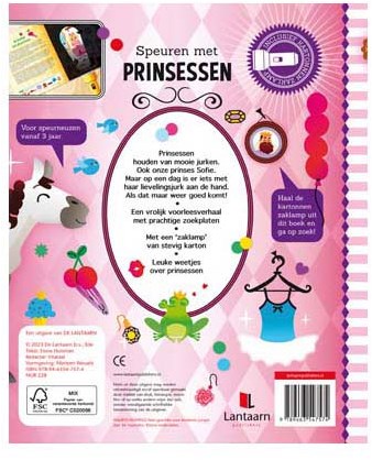 Lantaarn prinsessen zoekboek met kartonnen zaklamp - interactief boek-2