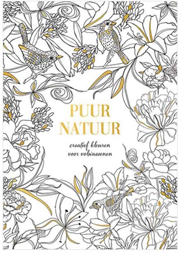 Lantaarn kleurboek voor volwassenen natuur thema creatief kleuren