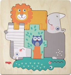 HABA Houten puzzel Beestachtig wild