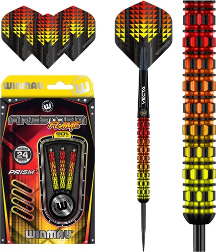 Winmau steeltip dartpijlen Firestorm Flame 24g tungsten professioneel-2