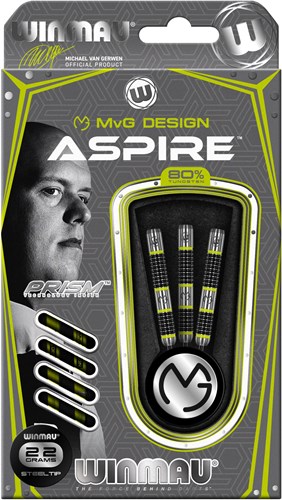 Winmau steeltip dartpijlen Michael van Gerwen Aspire 22g tungsten professioneel