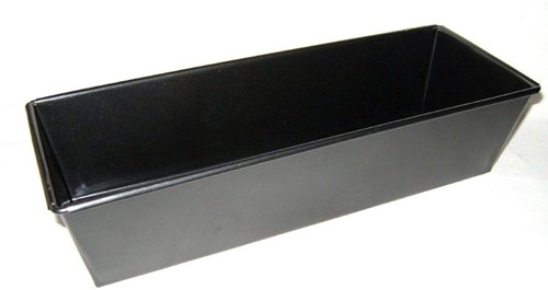 Alpina cakevorm staal - rechthoekig bakblik 25 cm zwart-3