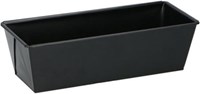 Alpina cakevorm staal - rechthoekig bakblik 25 cm zwart