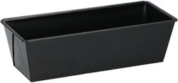 Alpina cakevorm staal - rechthoekig bakblik 25 cm zwart