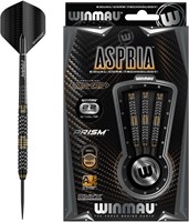 Winmau dartpijlen Aspria 24 gram tungsten steeltip set goud