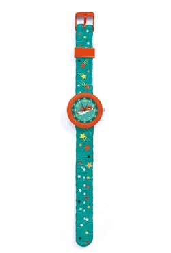 Djeco montre enfant Superhero - montre quartz pour apprendre l'heure