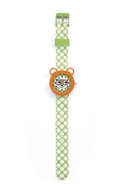 Djeco montre enfant Raccoon - montre pour apprendre à lire l'heure
