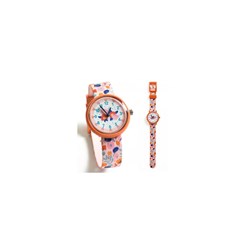 Djeco montre enfant Flowers - montre éducative à quartz avec fleurs