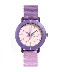 Djeco montre de sport Purple Flash - antichoc et étanche