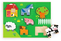 Djeco reliëf puzzel Farm Story
