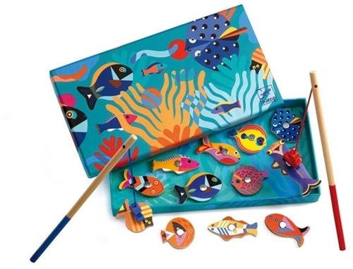 Djeco Jeu de Poisson Magnétique Poisson Tropical