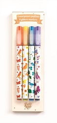 Djeco schrijven, tekenen 4 Tinou glitter markers