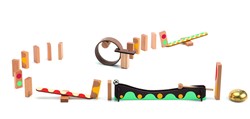 Djeco houten kettingreactiespel Zig & Go Dring - 25 stuks FSC